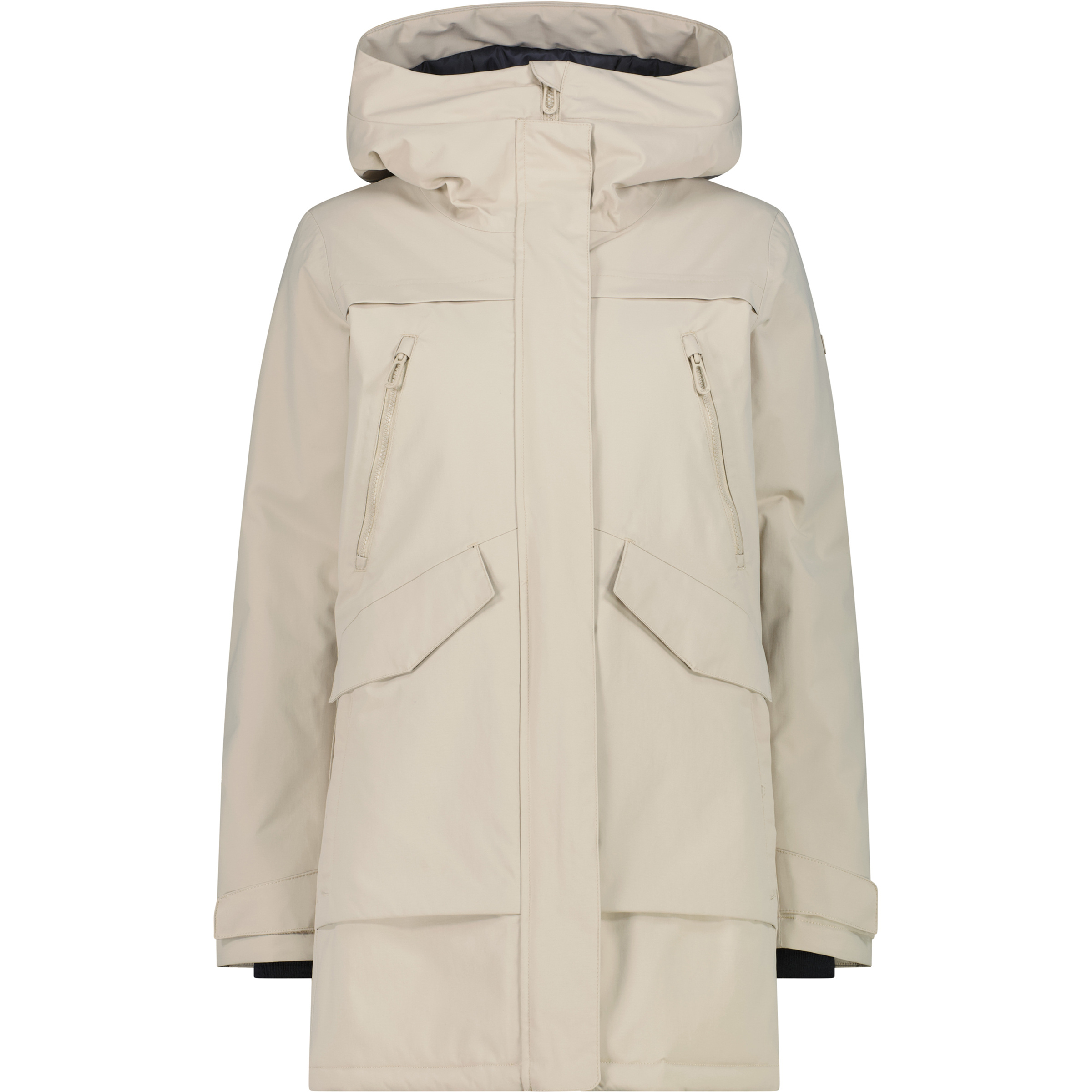 CMP Parka Damen Winterjacke beige Größe M Lifestyle