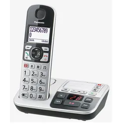 KX-TGE520 silber-schwarz Komfort-Senioren-Telefon, schnurlos