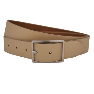 Ledergürtel ANNAMATONI "AnnaMatoni Ledergürtel Lu Ledergürtel Lu", Damen, Gr. TW90 - 105cm Gesamtlänge, vanille 120, 100% Leder, Gürtel Ledergürtel