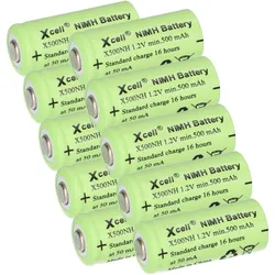 10x Akku Lady N X500NH ersetzt LR1, LR01, 4901, 4001, MX9100, 910A, E90 1,2V NI-MH 500mAh
