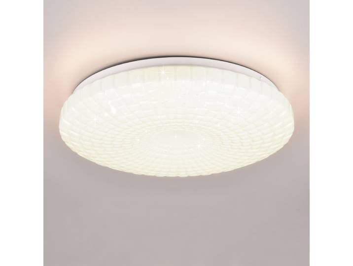 Deckenleuchte Vega Ø 33cm Weiß Kunststoffart: Polycarbonat Material: Kunststoff LED-Platine