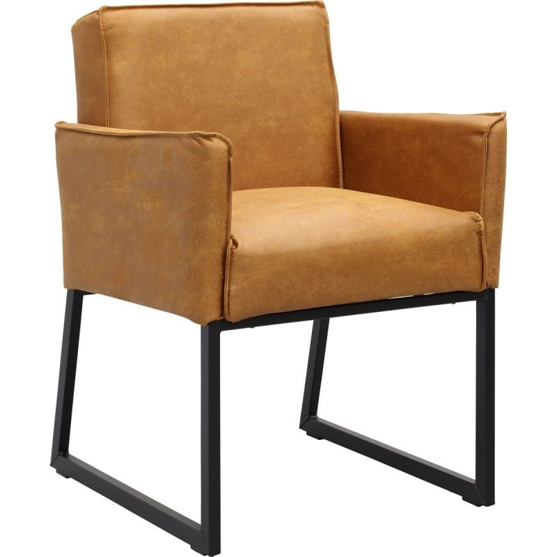Eetkamerstoel Kenzo met gestoffeerde armleuning van Budget Home Store