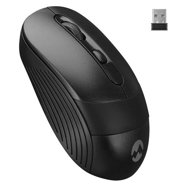 Everest Vezeték nélküli Egér - SM-18 Black (1600 DPI, 4gomb, optikai, fekete) (Kabellos) (PEREVESM-18BL)