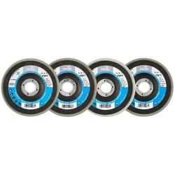Lukas, Schleifmittel, Polierteller-Set P6PT Ø 125 mm 4-teilig für Winkelschleifer schräg