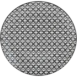 Speiseteller Shiva Schwarz/Weiß