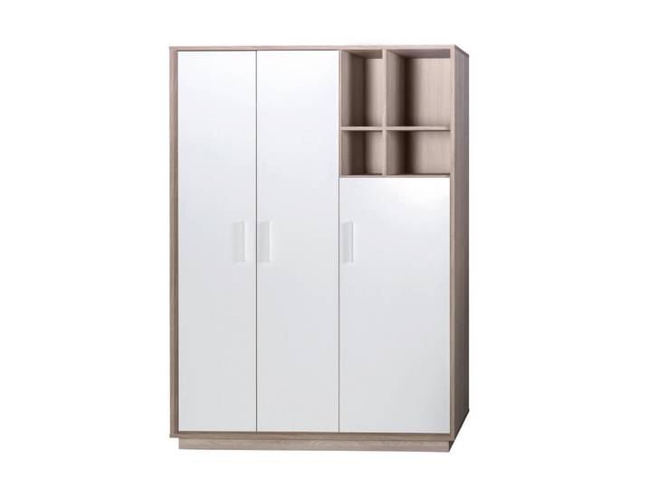 Roba Kleiderschrank Olaf, Weiß, Holzwerkstoff, Rechteckig, 131.5x190x52.5 cm, Baby- und Kindermöbel, Kinderzimmer & Jugendzimmer