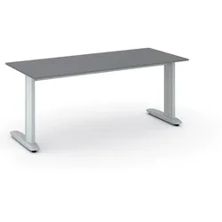 Büroschreibtisch PRIMO FLEXIBLE, 180x80 cm, Graphit