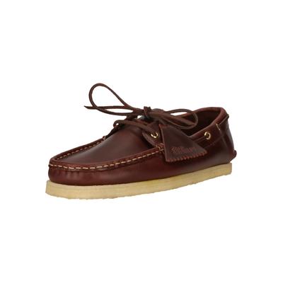 Bootsschuh CLARKS "Godney Boat", Herren, Gr. 44, Leder, braun, Schuhe Bootsschuh, mit flexibler Krepp-Sohle