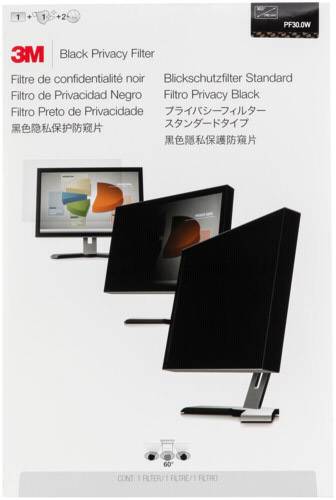 3M PF300W1B Blickschutzfolie Monitor 76,2 cm (30 ) Bildformat: 16:10 7100039655 Universal