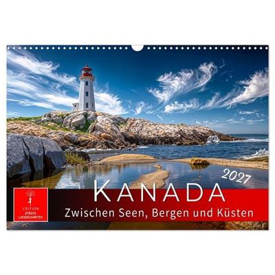 Kanada - zwischen Seen, Bergen und Küsten (Wandkalender 2027 DIN A3 quer), CALVENDO Monatskalender