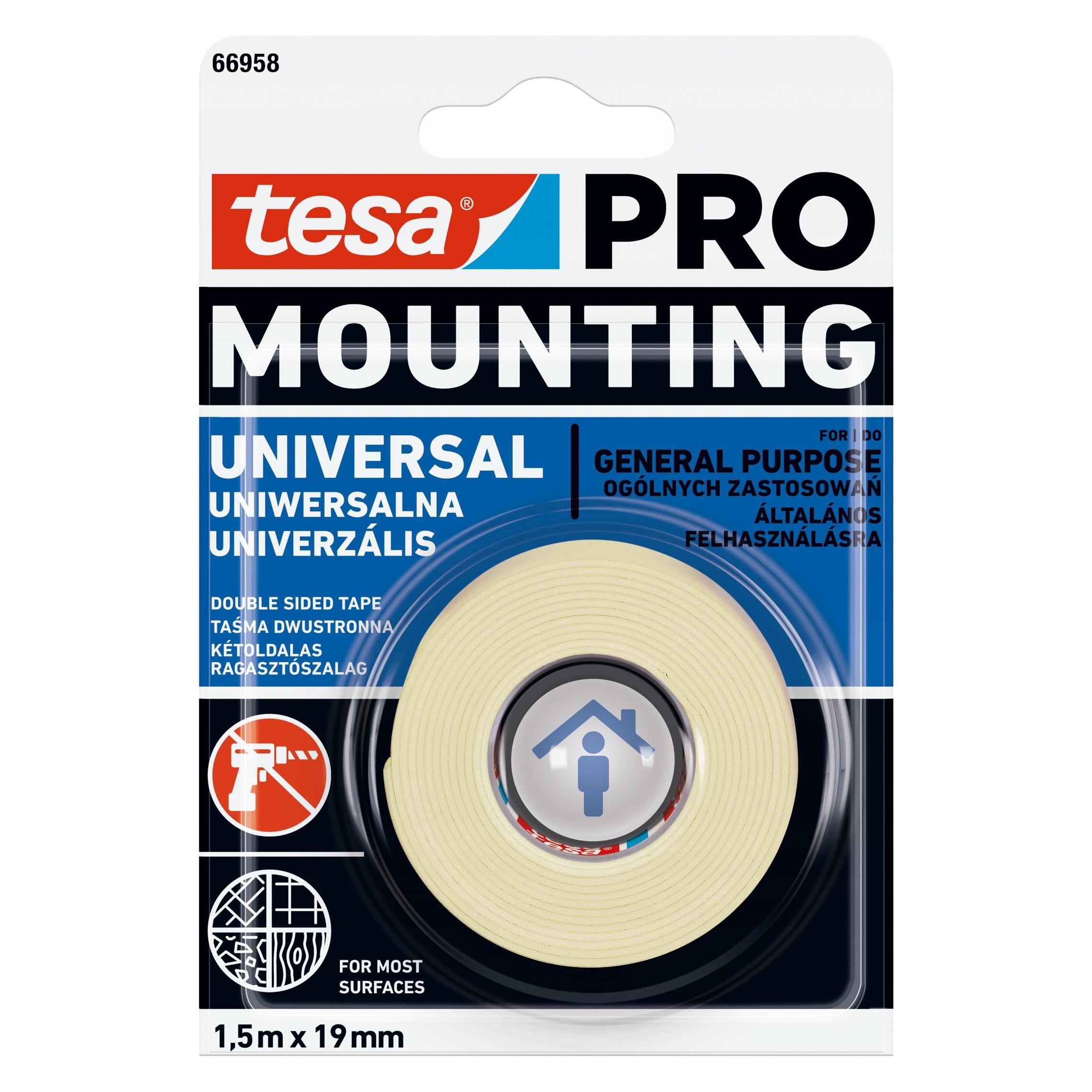 tesa Assembly Tape Pro Universal 1,5 m x 19 mm (19 mm) (H6695806)