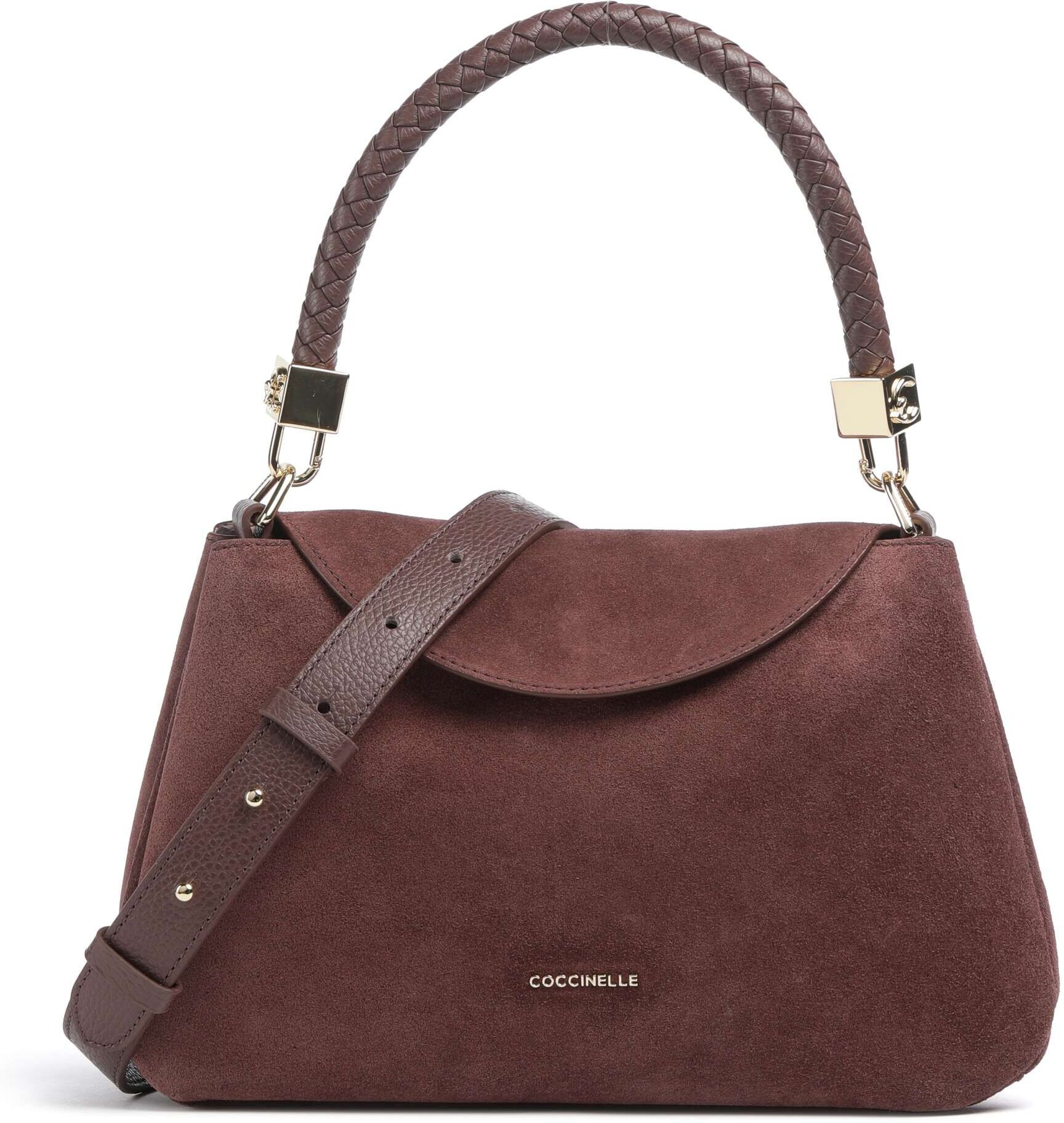 Coccinelle Tiggy Suede Schultertasche aus Leder, rot