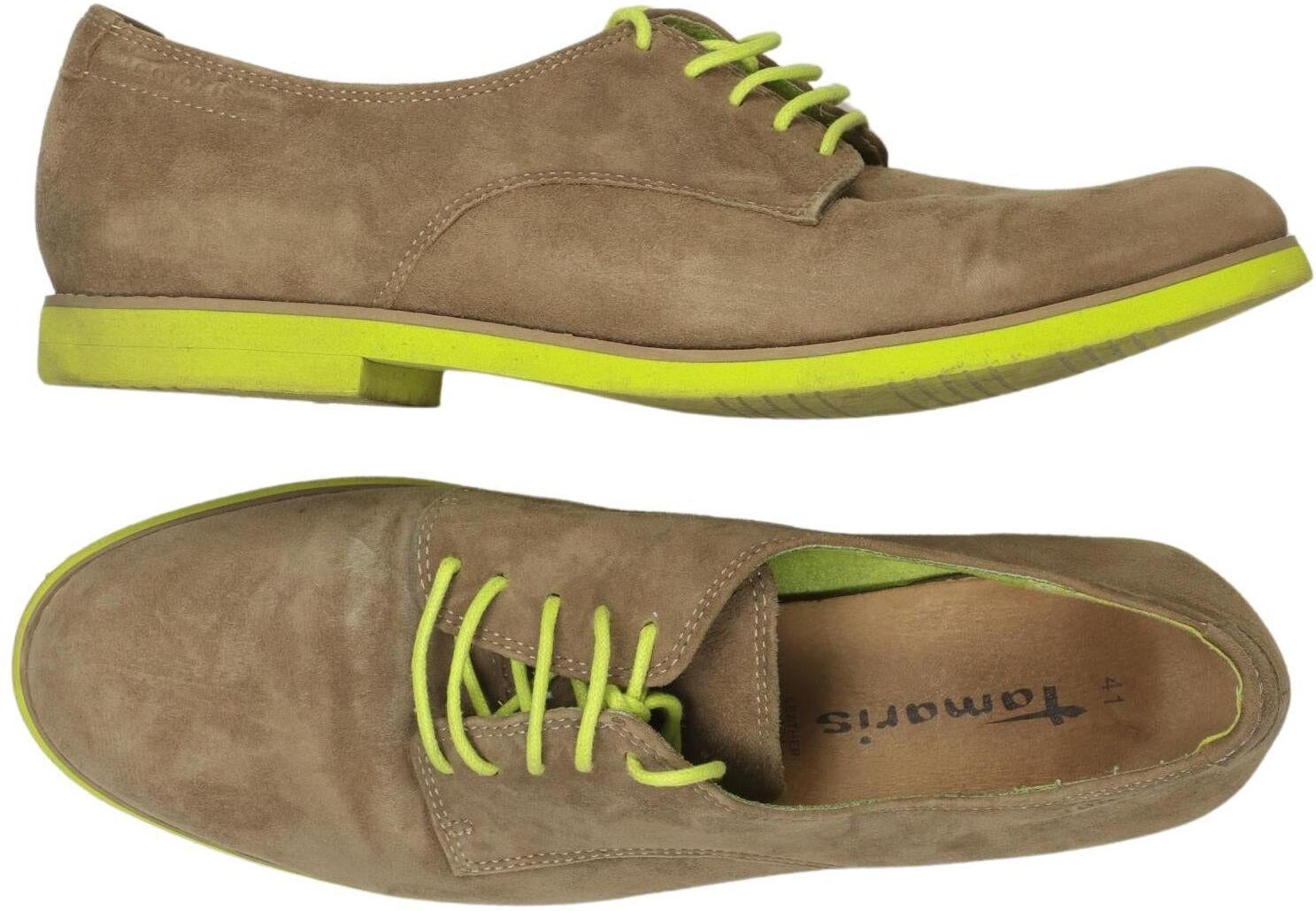 Tamaris Damen Halbschuh, Neon, Gr. EU 41, Leder - Second Hand