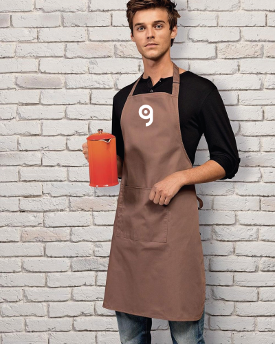 Grembiule Colours Bib Premier con tasca, 65/35, 72x86cm, lavabile Personalizzate o neutre Premier
