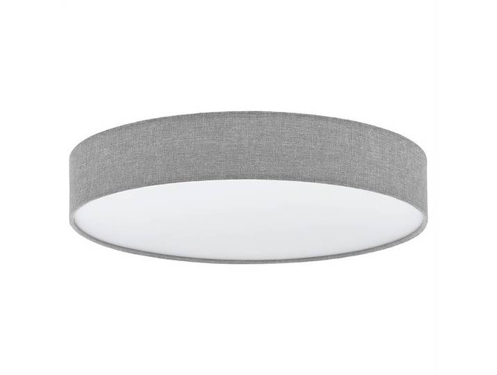 Deckenleuchte Romao Ø 57cm Grau Leinen LED LED-Platine