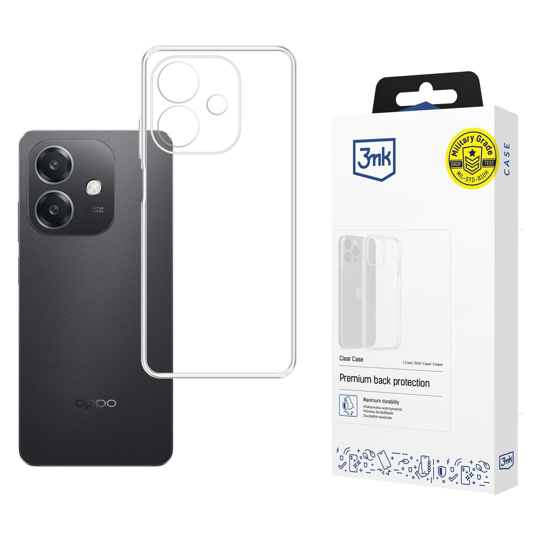 3MK Etui Clear Case na Oppo A40 / A40M / A3 4G - przezroczyste (Oppo A40, Oppo A40M) (W-3CleCase-OA40MA3-0)