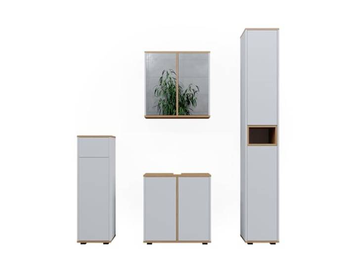 Vicco Badmöbel-Set Didi, Weiß/Artisan-Eiche 60 cm