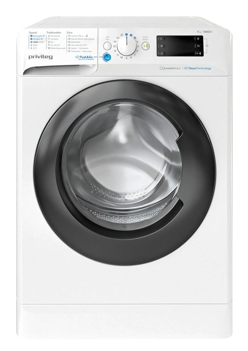 Privileg PWFVX753A 7 kg Frontlader Waschmaschine 1400 U/min AutoClean (Weiß) 859991678900