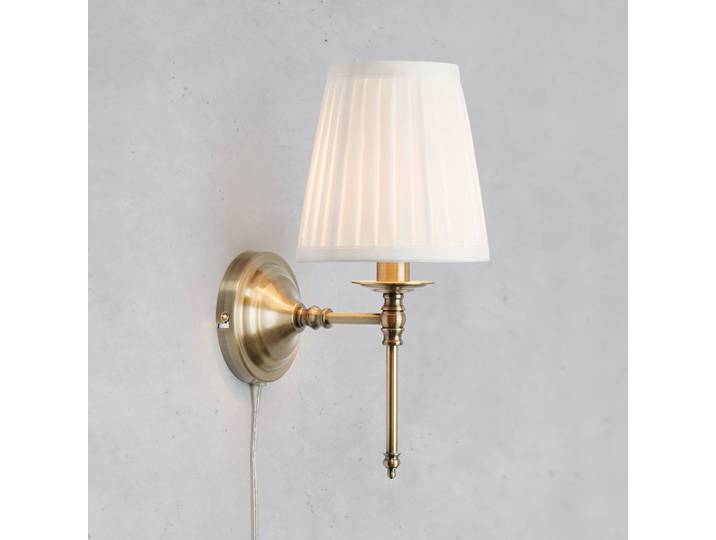 Markslöjd Wandlampe Manor, messing / gold, für Wohn- / Esszimmer, Metall, Antik, Wandleuchte, Wandlampe Innen