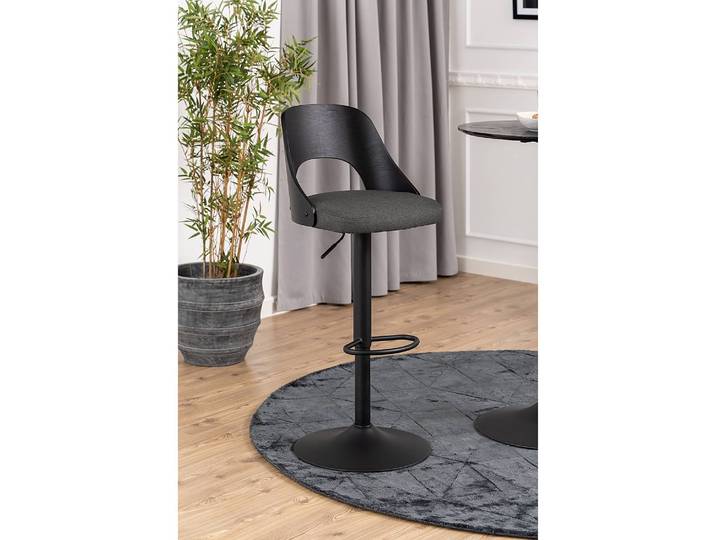 Barstuhl Zoedi 2er-Set 47 x 113 x 51cm Dunkelgrau