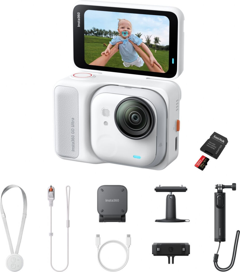 INSTA360 GO Ultra Creator Bundle blanc arctique + SanDisk 256GB