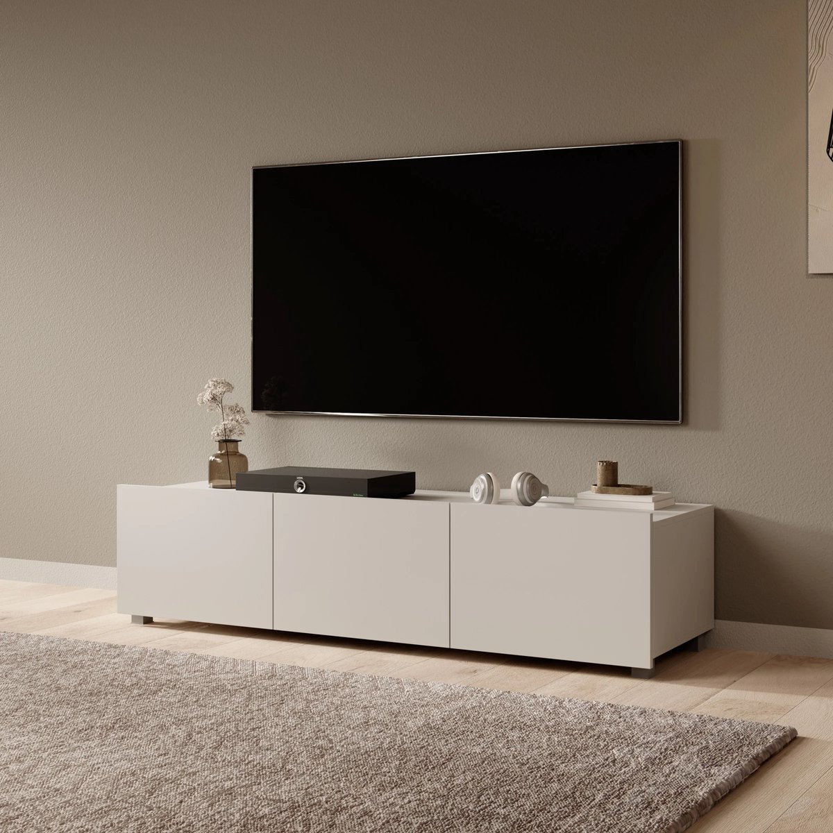Meubella Calgary TV-meubel - Beige - 150 cm - Hangend of Staand