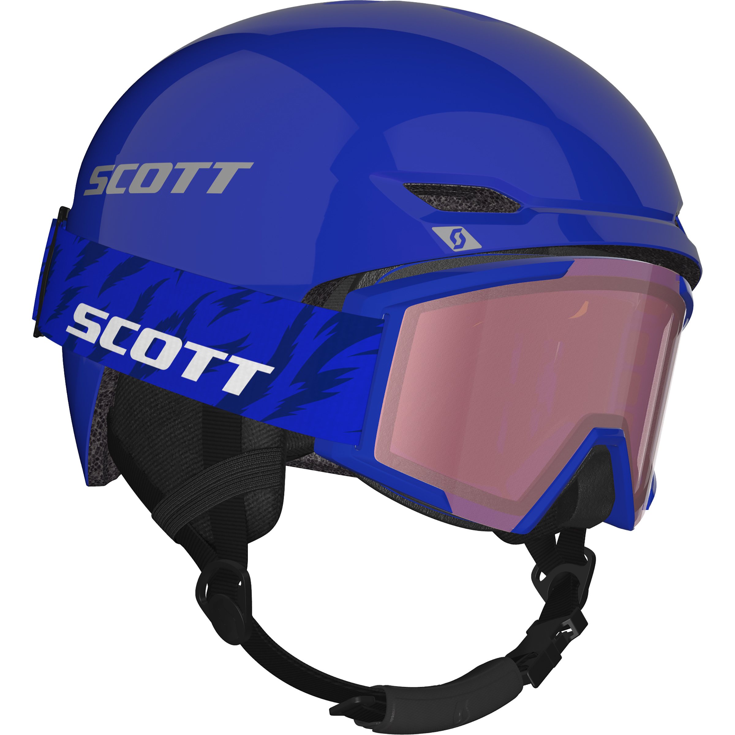 Scott Keeper 2 Skihelm + Skibrille Kinder Skihelme blue-grey Größe S | 51-54CM Skifahren | Freeride