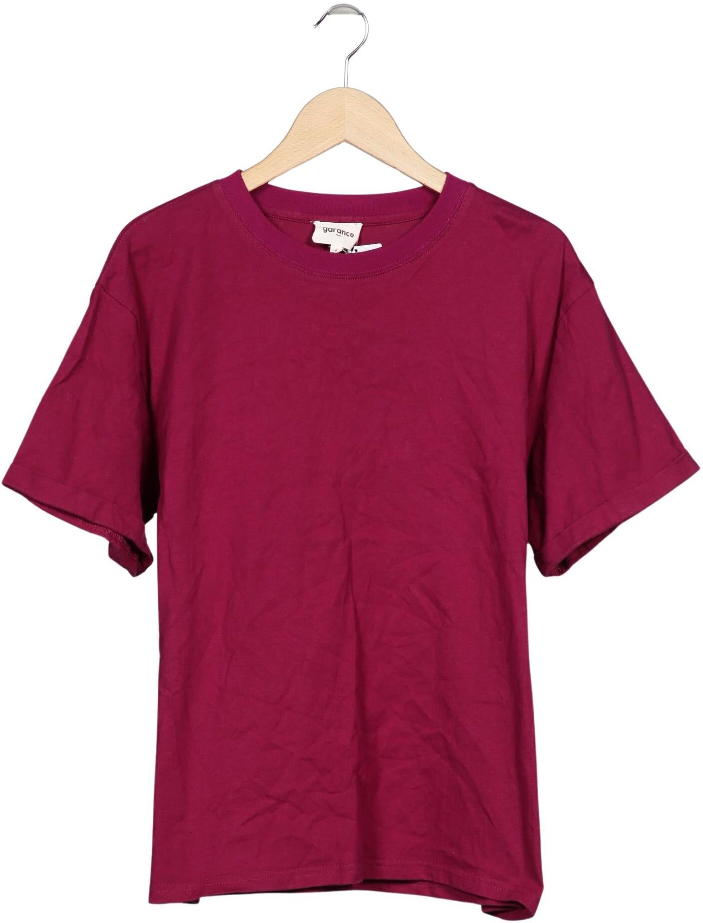 Garance Paris Damen T-Shirt, Bordeaux, Gr. L, Baumwolle - Second Hand