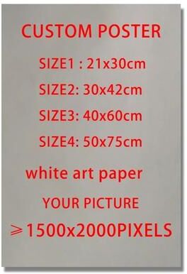 Uplift Picks Custom Anime Poster Personalized Wall Art Matte Paper Character Print 13x18 Cm