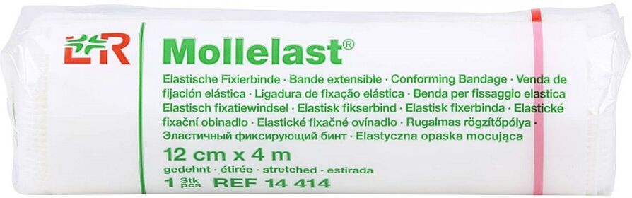 Mollelast 12cmx4m weiss