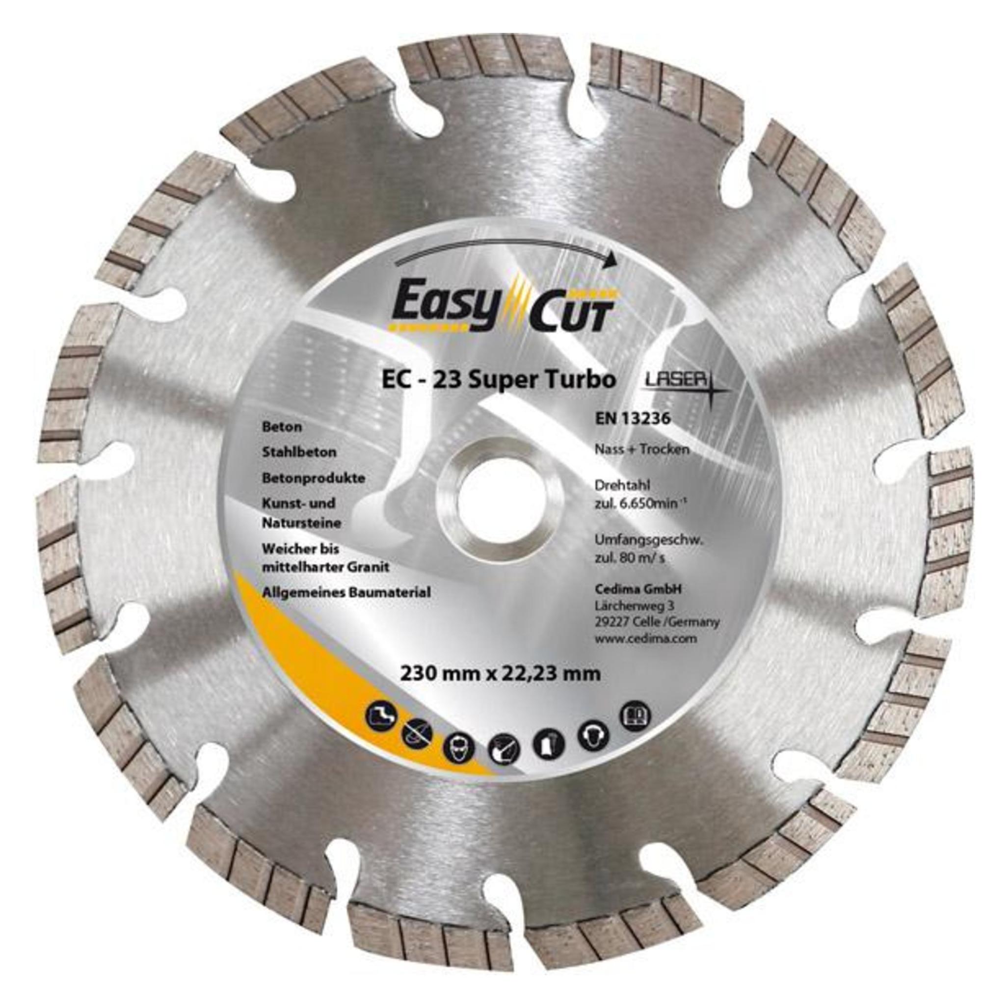 Magni Trennscheibe Diamant EC-23 230x2,4x10x22,23mm CEDIMA (4023138149799)
