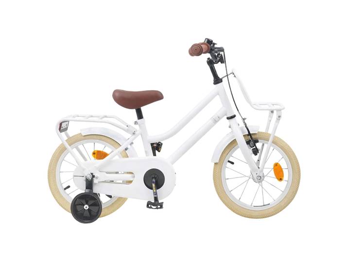 vidaXL Kinderfahrrad 14 Zoll für 3-5 Jahre alt Weiß