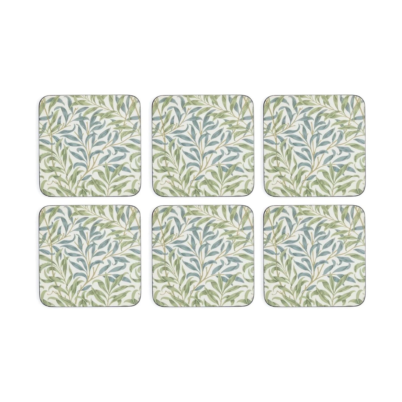 Pimpernel Morris & Co Willow Bough onderzetter 6-pack Green, blue