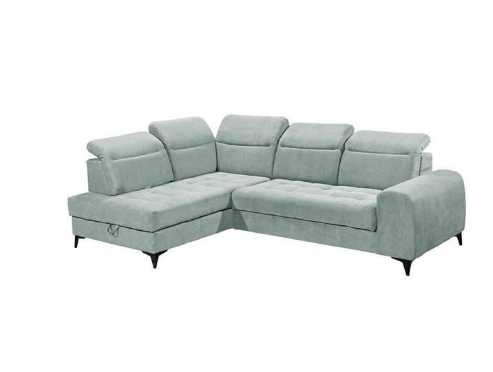 ED EXCITING DESIGN Ecksofa Rockdale, mit elektrische Sitztiefenverstellung & Bettkasten