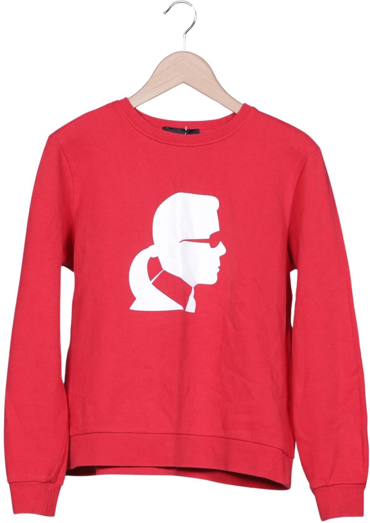 Karl by Karl Lagerfeld Damen Sweater, Rot, Gr. M, Baumwolle - Second Hand