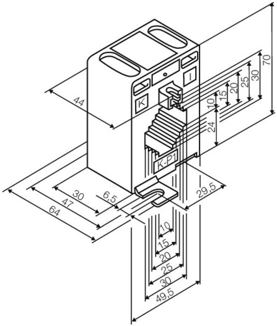Hensel Set de transformateurs de courant ME 332 250/5A 3 phases (20001378)