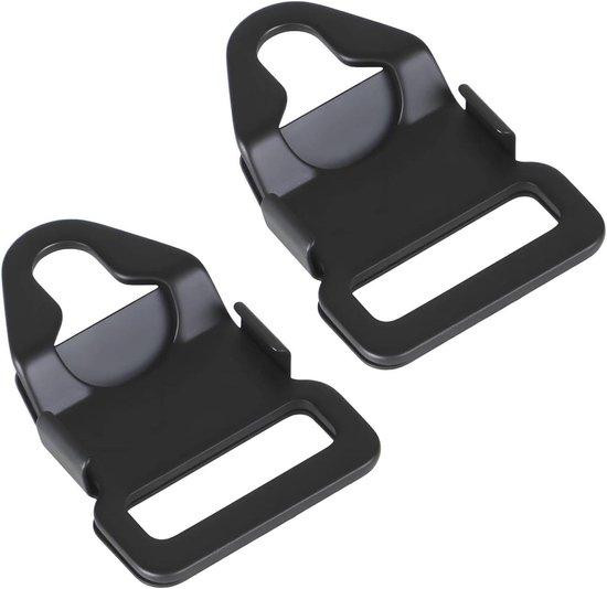 Camerariem Clip Zwart - Duurzame Metalen Camera Gesp - 3.5 x 1.5 cm