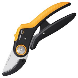 Fiskars Gartenschere Plus PowerLever P741, 1057171, Amboss, Kunststoffgriff mit Softgrip, Schneidleistung bis 24 mm Ø