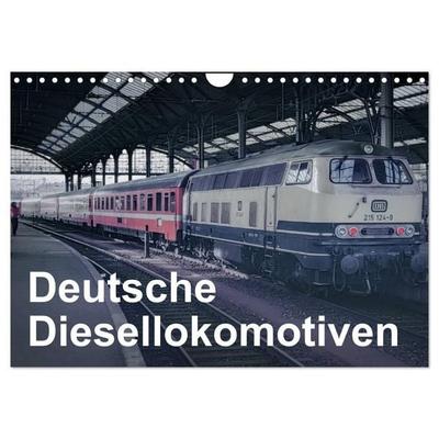 Deutsche Diesellokomotiven (Wandkalender 2027 DIN A4 quer), CALVENDO Monatskalender