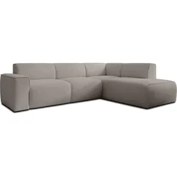 ECKSOFA L Form Didim Beige 292/220/78 cm – großes Sofa stilvoll & bequem R