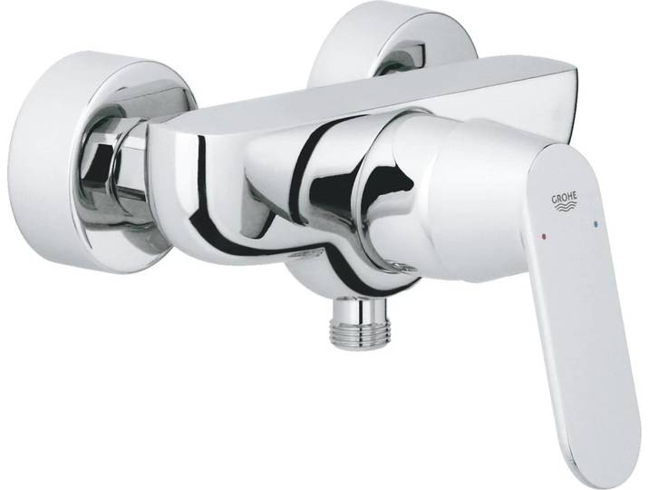 Grohe mitigeur monocommande douche Eurosmart C montage mural chromé