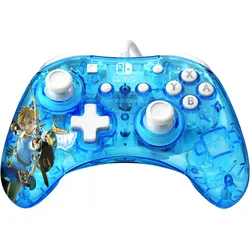 PDP Rock Candy Wired Controller: Berry Brave Link (Switch, Switch Lite, Switch OLED), Gaming Controller, Blau