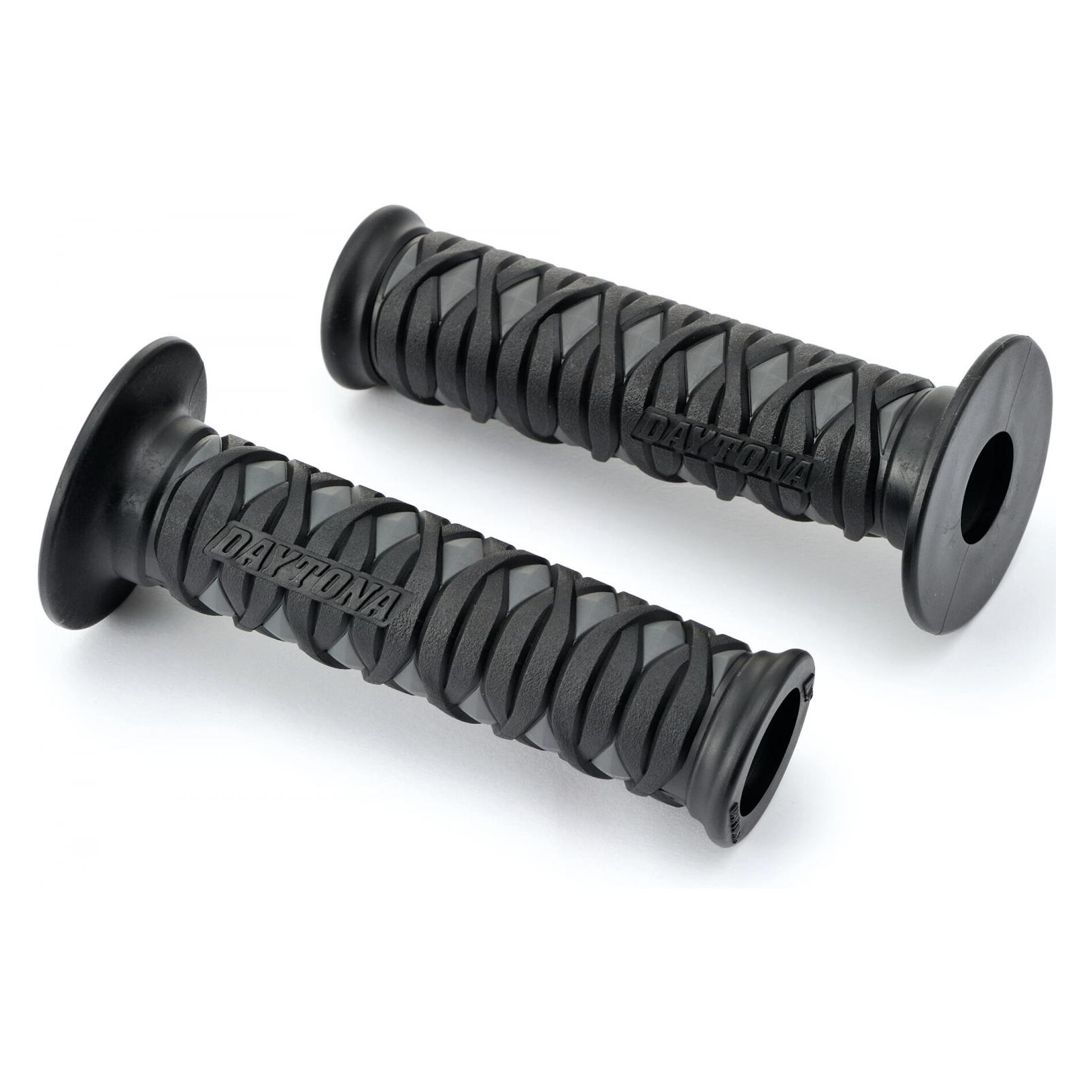 Daytona 88576 Motorrad Griffgummi Set GGD-KATANA, 7/8" (22,2mm), 125mm, offenes Ende, grau (88576)