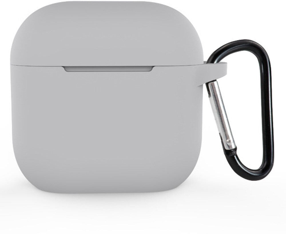 INCOVER Apple AirPods (5. & 4. Gen.) Silikone Cover inkl. Karabinhage - Grå