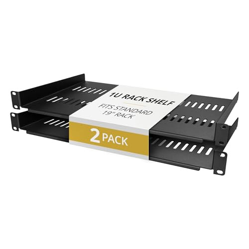 StarTech 2-Pack 1U Geventileerd Server Rack Schap, Zwart