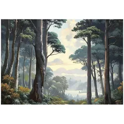 FOTOTAPETE 3D Effekt Wald Natur 400x280