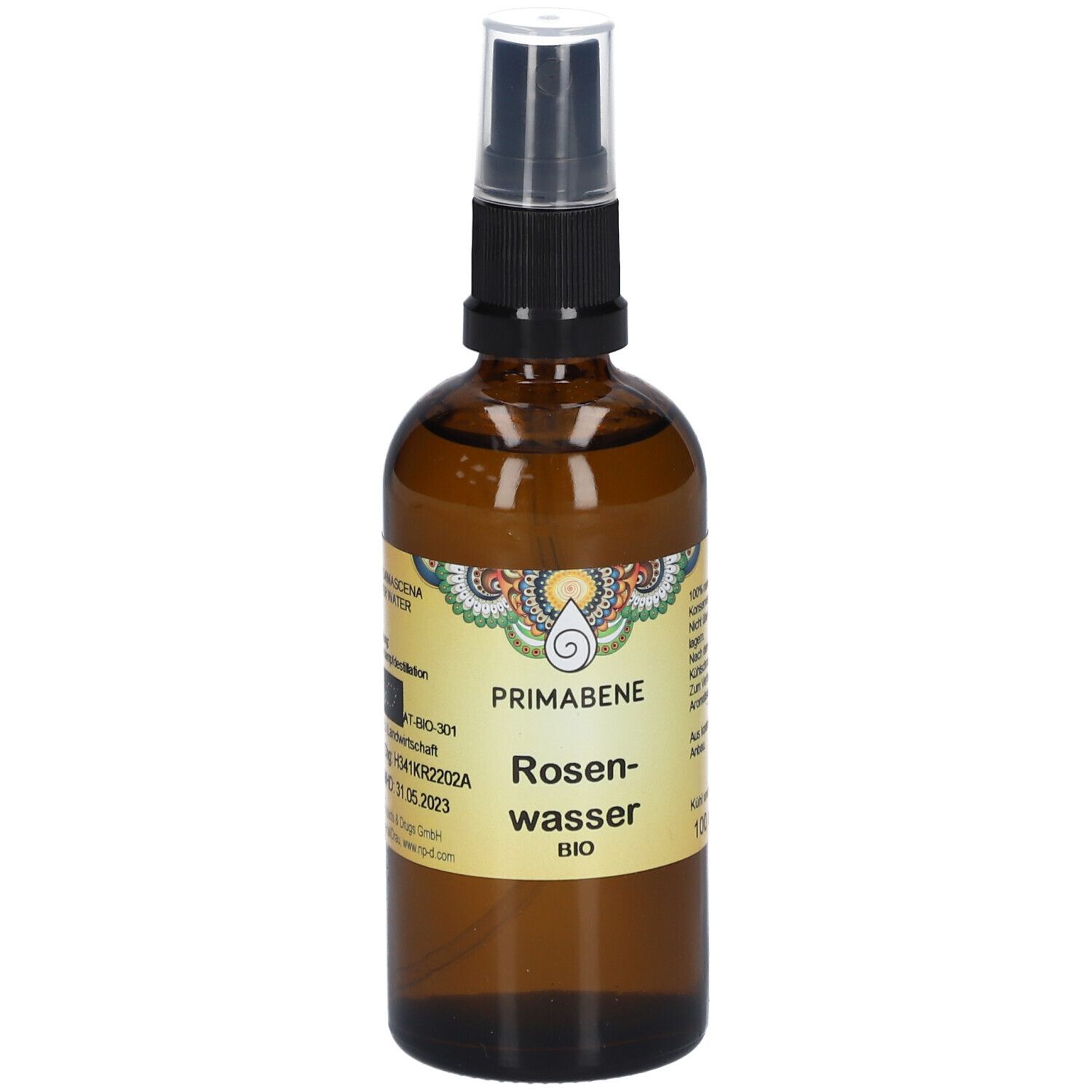 Rosenwasser Hydrolat BIO PRI 100 ml Flüssigkeit zum Einnehmen