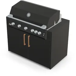 Brabura Fusion 500 RM Modul| Neuestes Edelstahlmodell - Basalt Schwarz / Anthrazit / Holzgriff