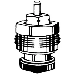 Heimeier Thermostat-Ersatz-Oberteil 2241-02.299 DN 15, Schwerkraft, bis Ende 1984