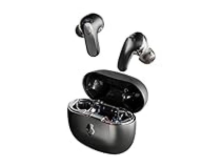 Skullcandy Rail ANC Écouteurs Intra-Auriculaires à Suppression de Bruit sans Fil, Autonomie 27 h, Microphone, Compatibles iPhone + Android et Appareils Bluetooth - Noir